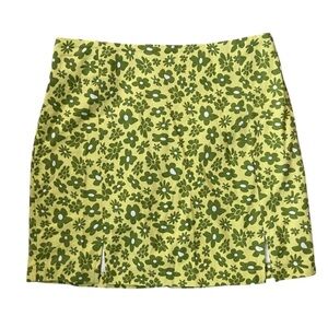 Love on a hanger floral mini skirt Boho chic hippie festival vacation spring